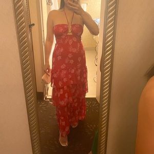 Wayf floral tiered dress